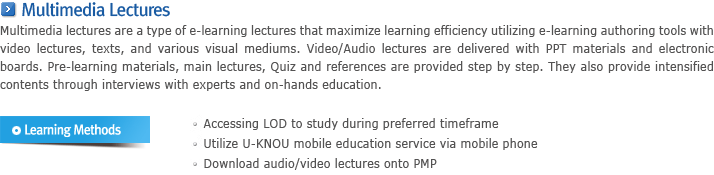 Multimedia Lectures